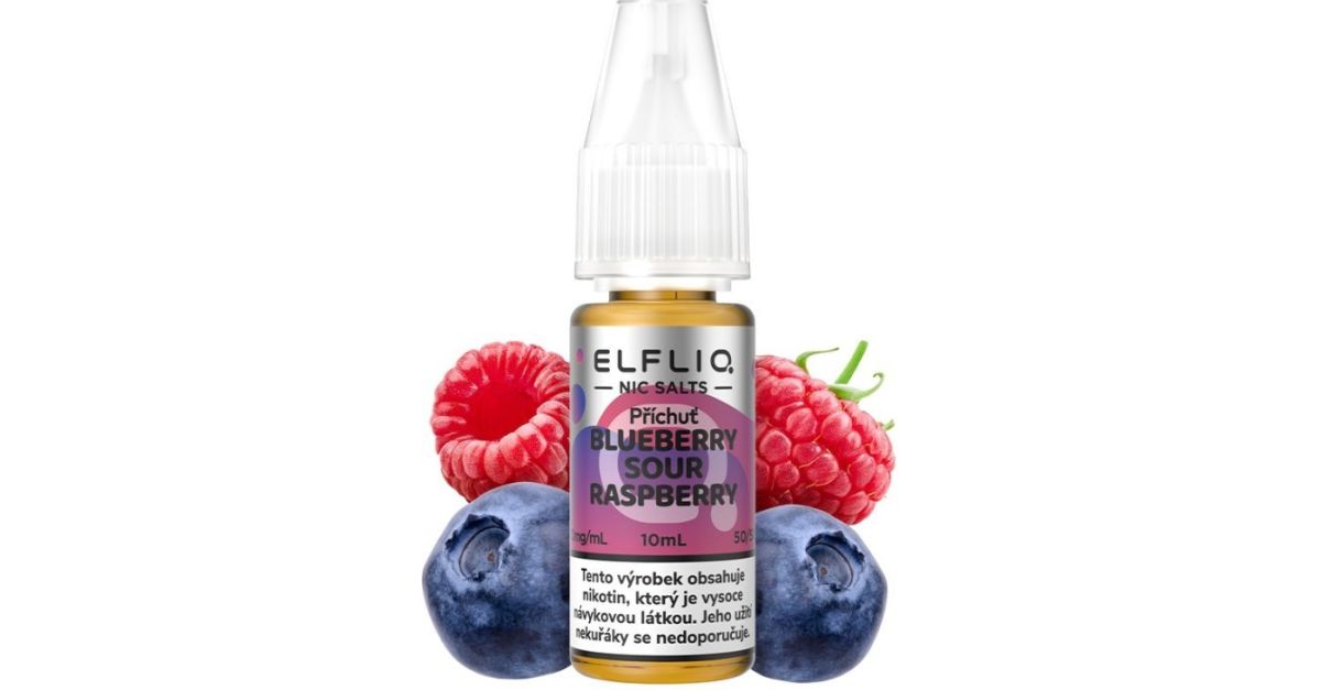Liquid ELFLIQ Nic SALT Blueberry Sour Raspberry 10ml 10mg