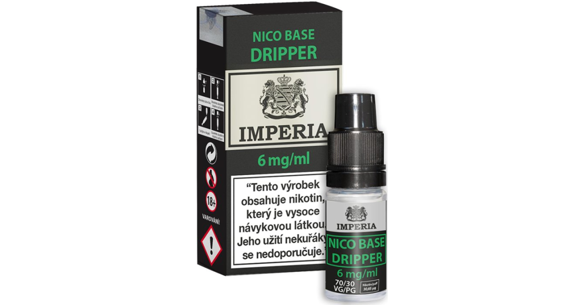 Nikotinová báze IMPERIA Dripper PG30-VG70 10ml-6mg 1Pack