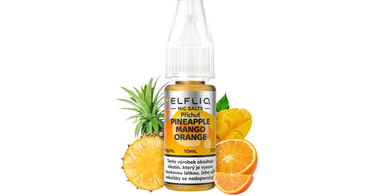 Liquid ELFLIQ Nic SALT Pineapple Mango Orange 10ml 10mg