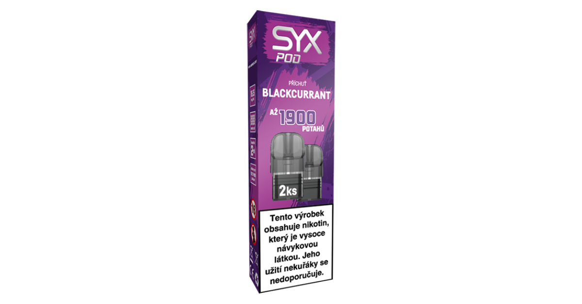 SYX POD Náplň Blackcurrant 16.5mg 2x2ml