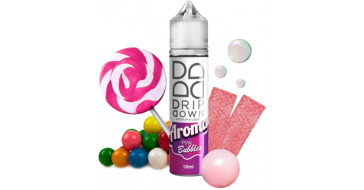 Drip Down Shake and Vape Pink Bubbles 18ml Vapemania