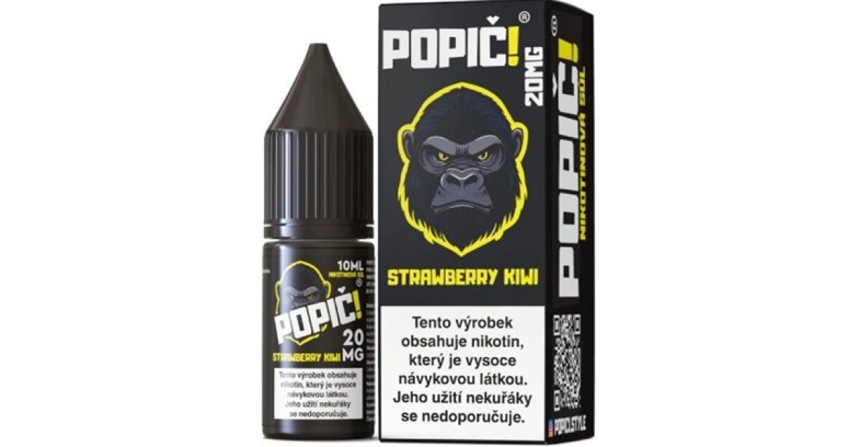 POPIČ E-LIQUID STRAWBERRY KIWI 20MG