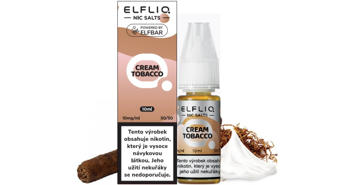 Liquid ELFLIQ Nic SALT Cream Tobacco 10ml 10mg