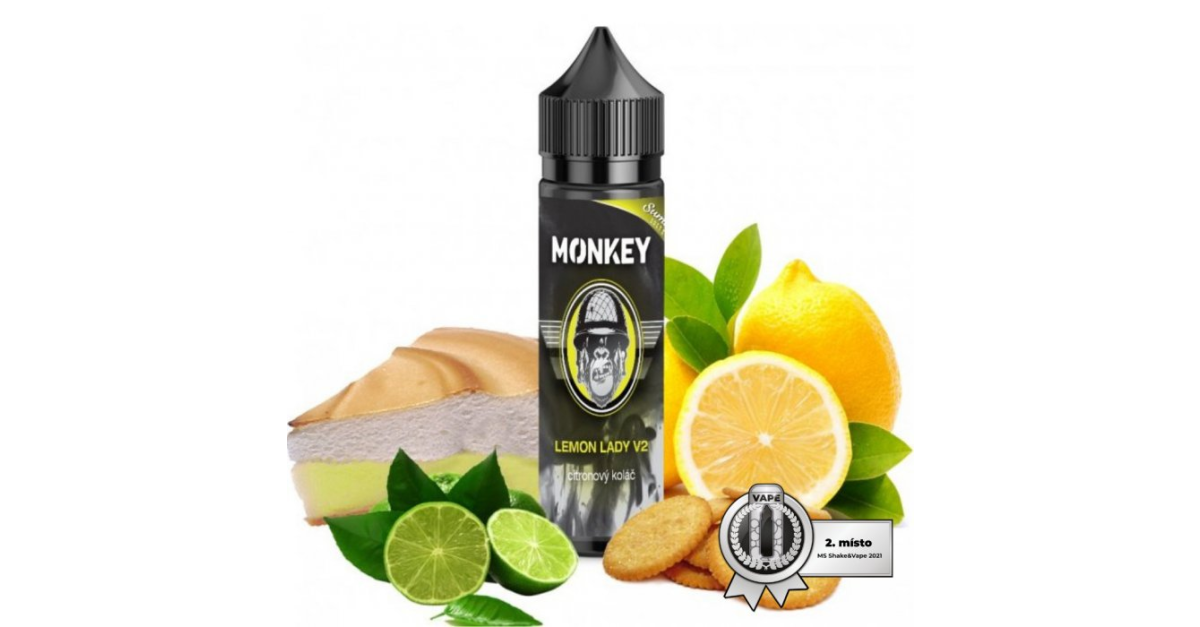 Příchuť MONKEY liquid Shake and Vape Lemon Lady V2 10ml