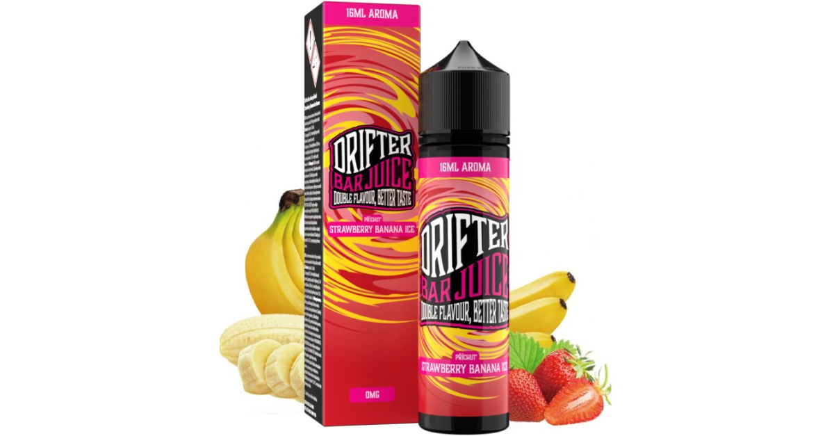 Příchuť Drifter Bar Juice S&V 16ml Strawberry Banana Ice