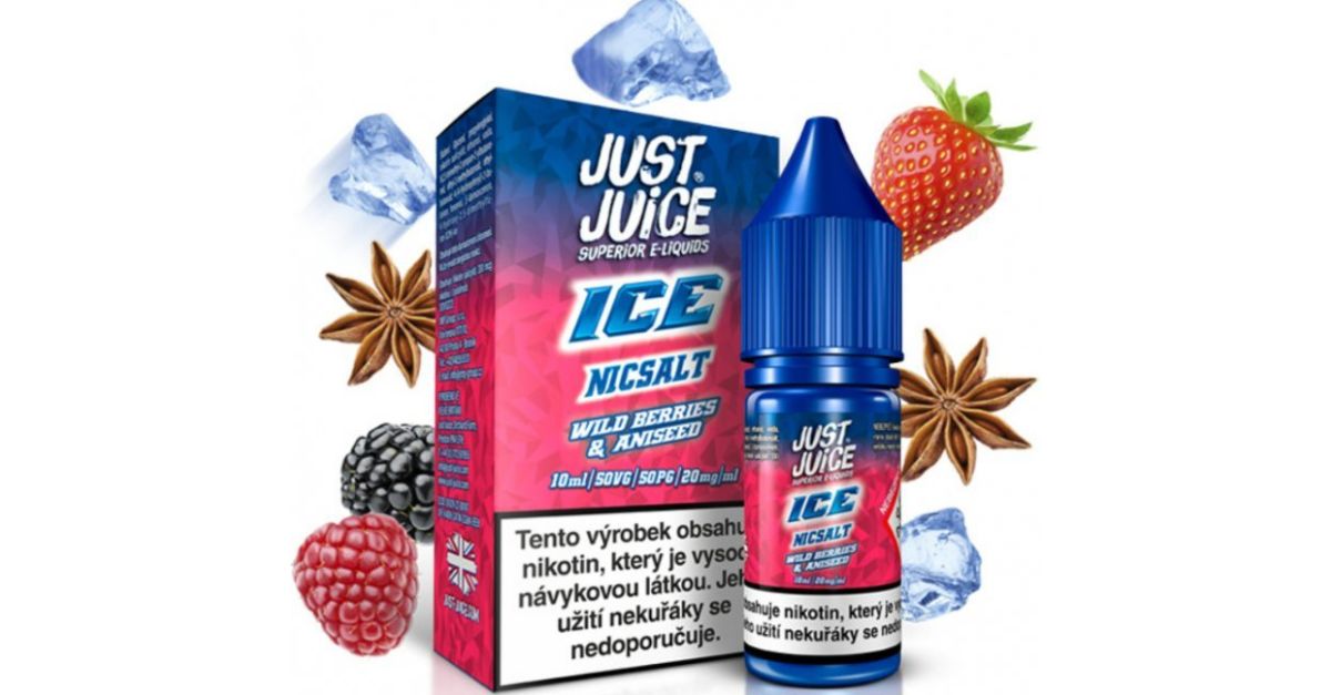 Liquid Just Juice SALT ICE Wild Berries & Aniseed 10ml 20mg