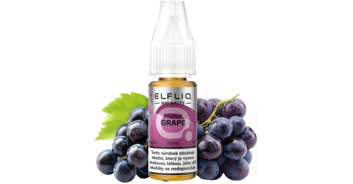 Liquid ELFLIQ Nic SALT Grape 10ml 10mg
