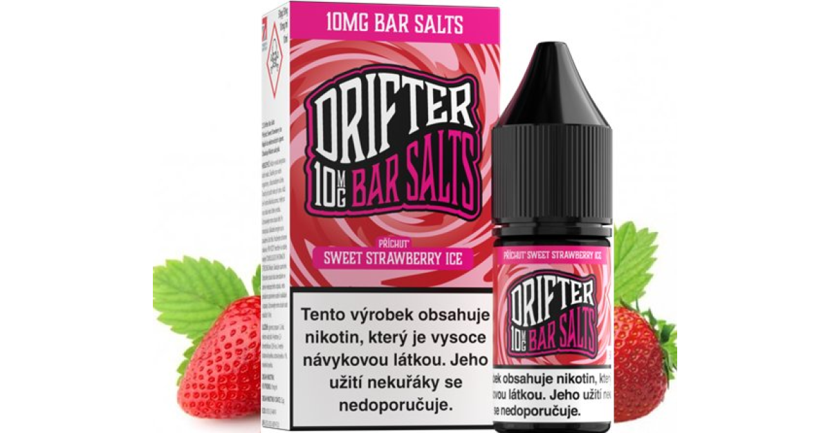 Liquid Drifter Bar Salts Sweet Strawberry Ice 10ml 10mg