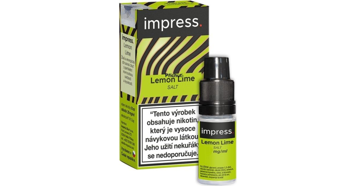 Liquid IMPRESS SALT Lemon Lime 10ml 10mg