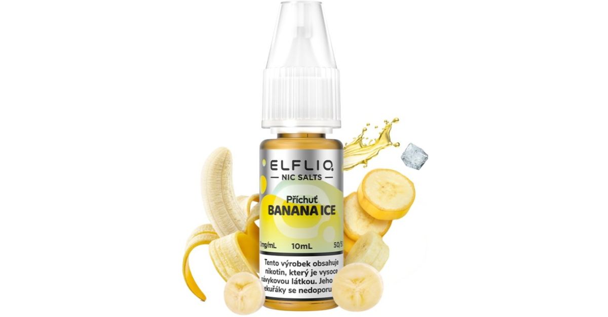 Liquid ELFLIQ Nic SALT Banana Ice 10ml 10mg